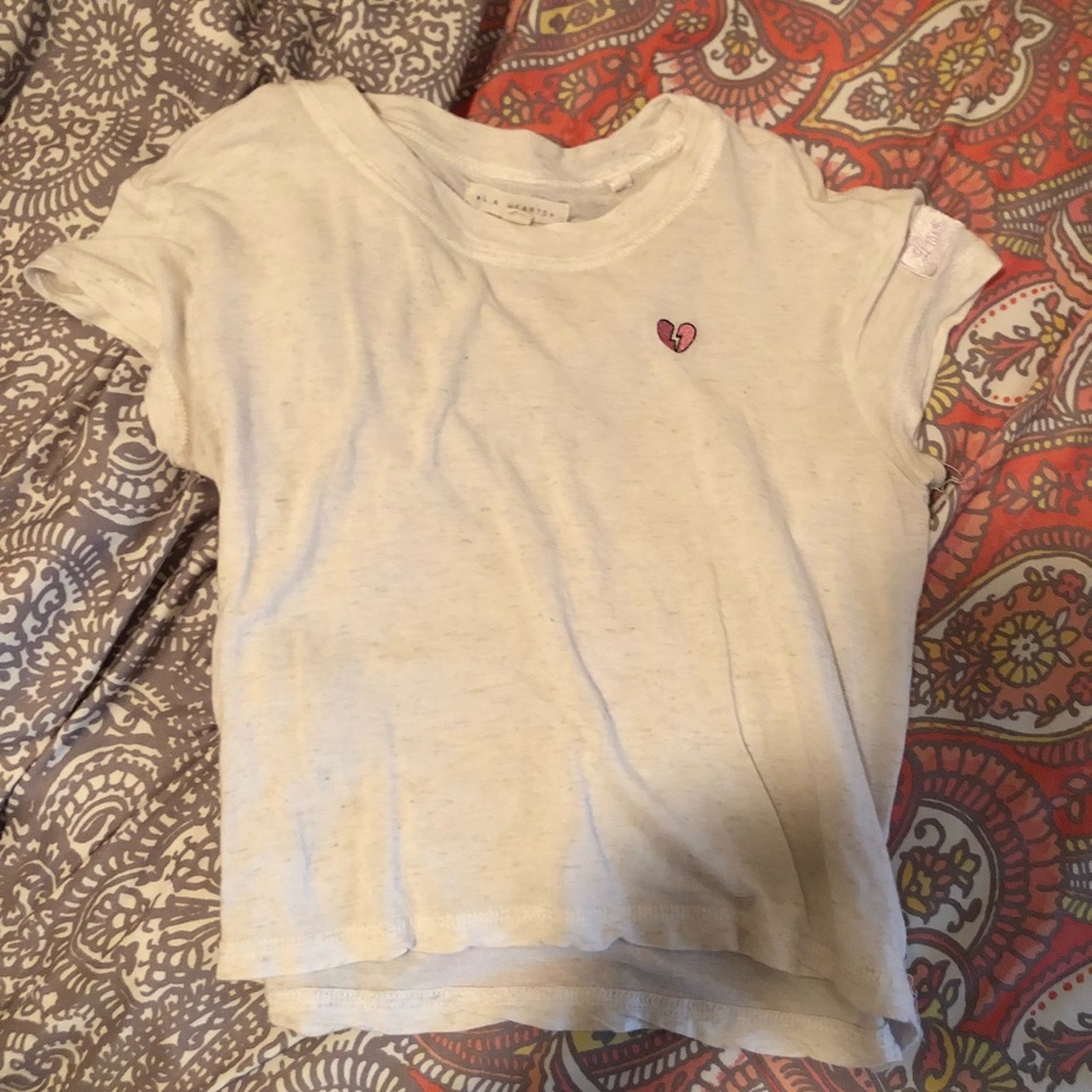 white crop top